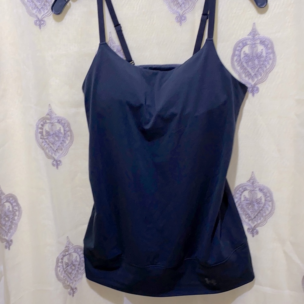 UNDER ARMOR BLACK ATHLETIC BRA TANK SZ M NO TAGS